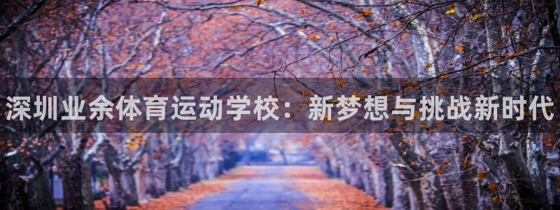 一竞技官网下载注册：深圳业余体育运动学校：新梦想与挑
