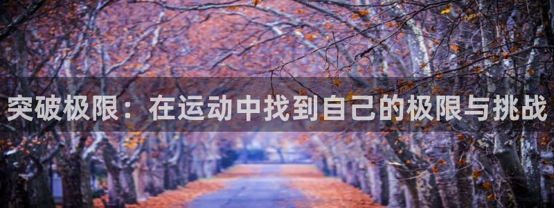 一竞技官方正版app官网：突破极限：在运动中找到自己的极限与